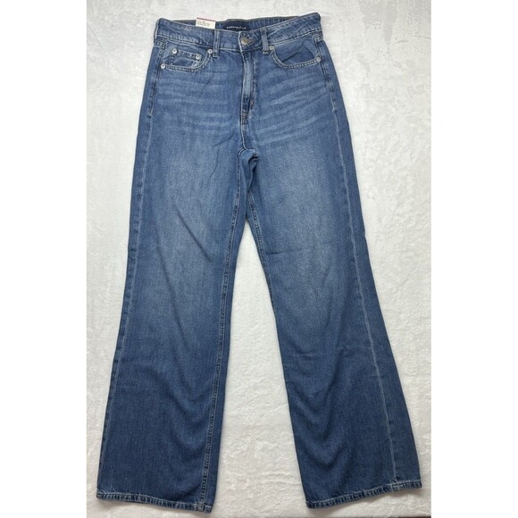 AERO Denim - AERO High Rise Wide Leg Jeans Juniors Size 6 Vintage Inspired Non Stretch Denim
